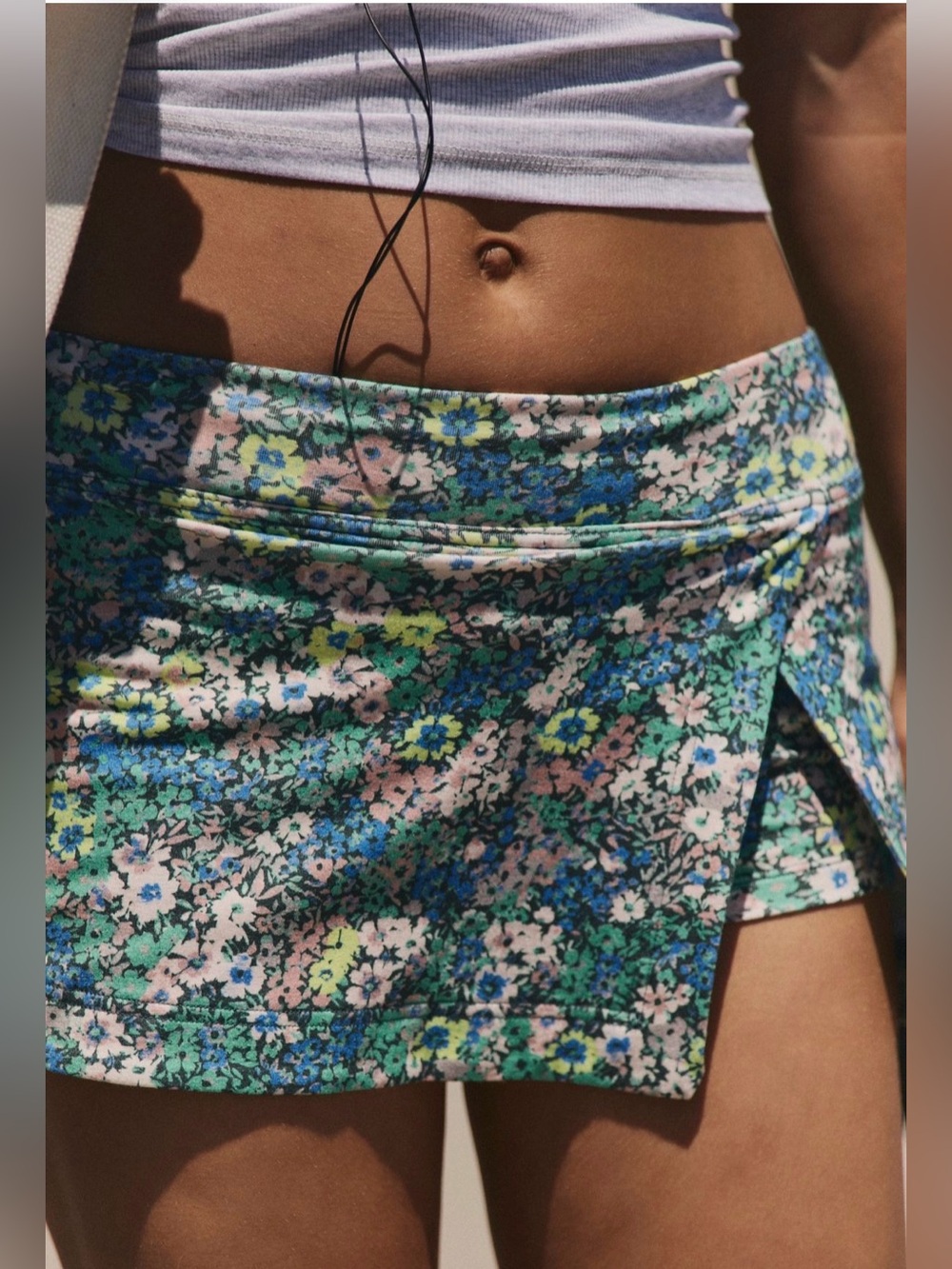 Free People Hot Shot Printed Mini Skort